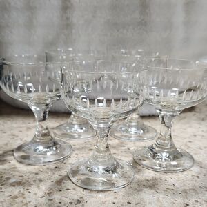 COPY - Vintage Crystal Coupe Cocktail glasses, set of 6. 4.5 inches t…